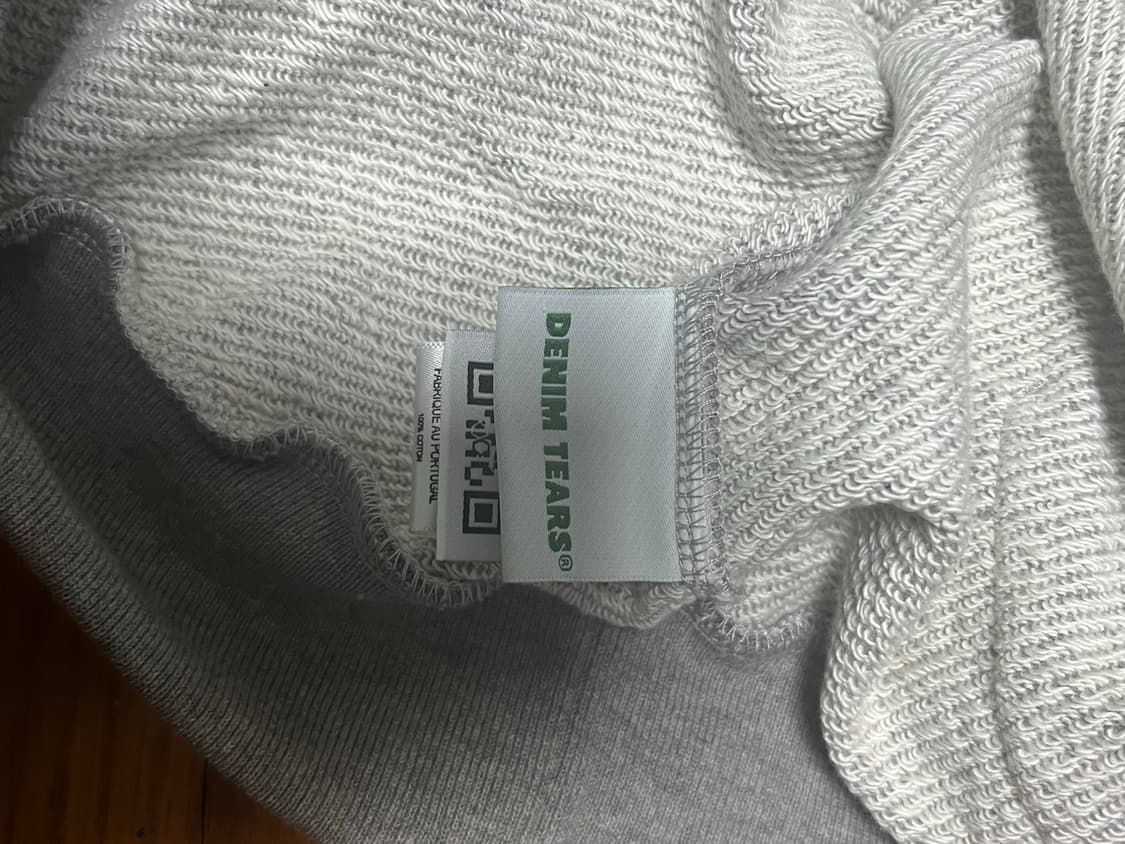 데님티어스 회색 후드티 상품이미지5