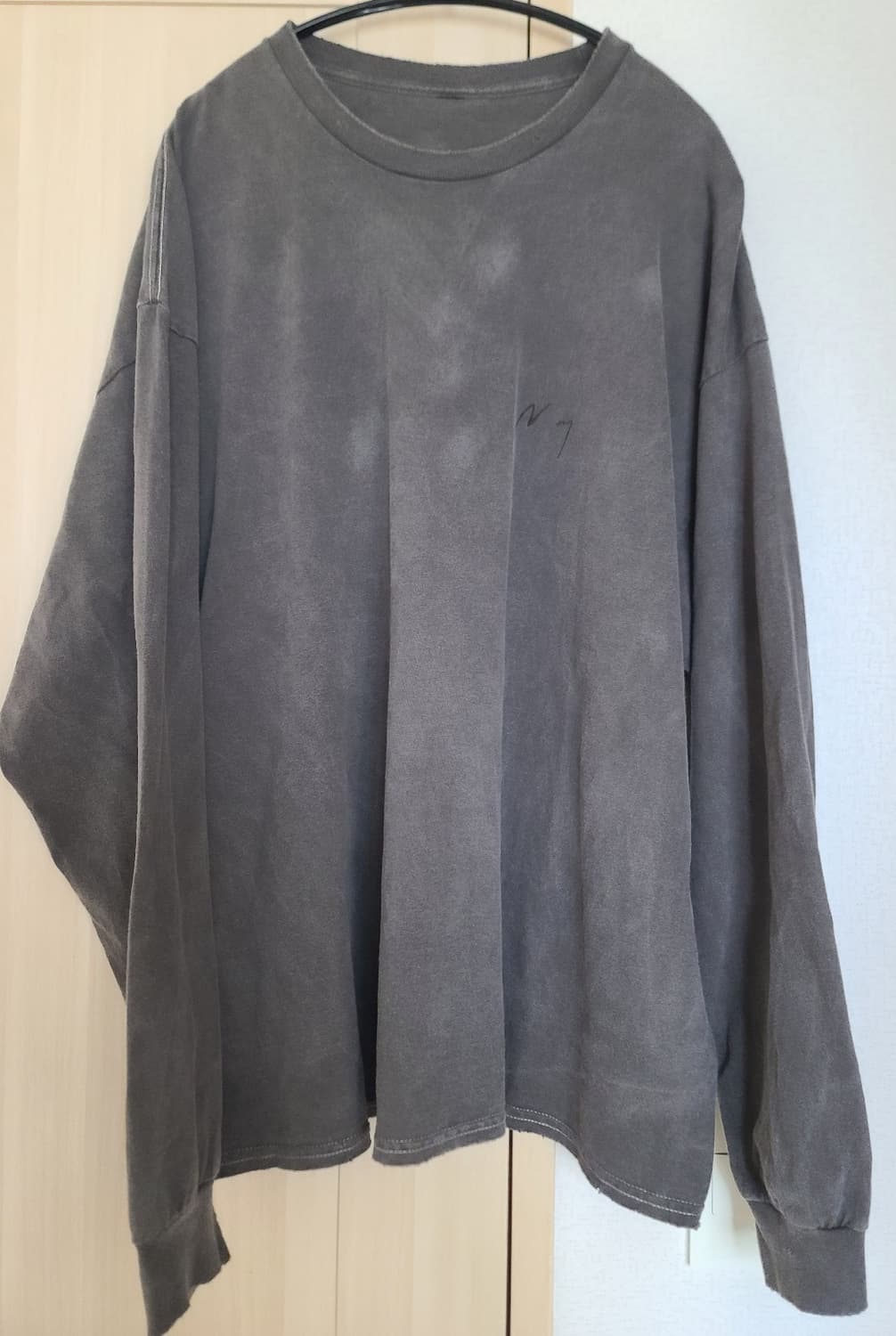 [2] 안셀름 롱슬리브 티셔츠 블랙 상품이미지3