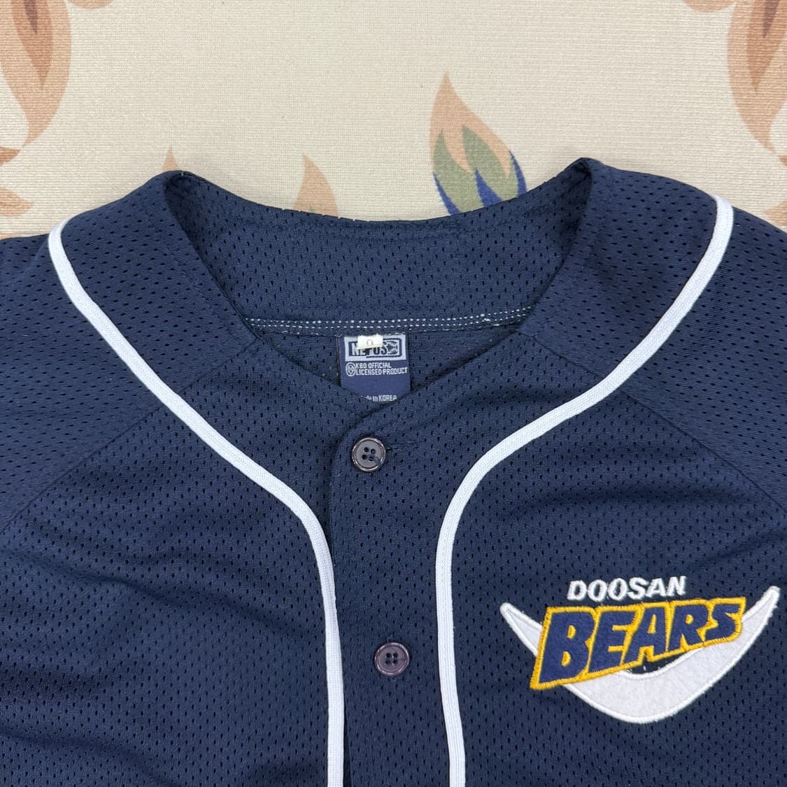(9)KBO 두산 베어스 키즈 원정 올드 유니폼(네이비) 상품이미지2