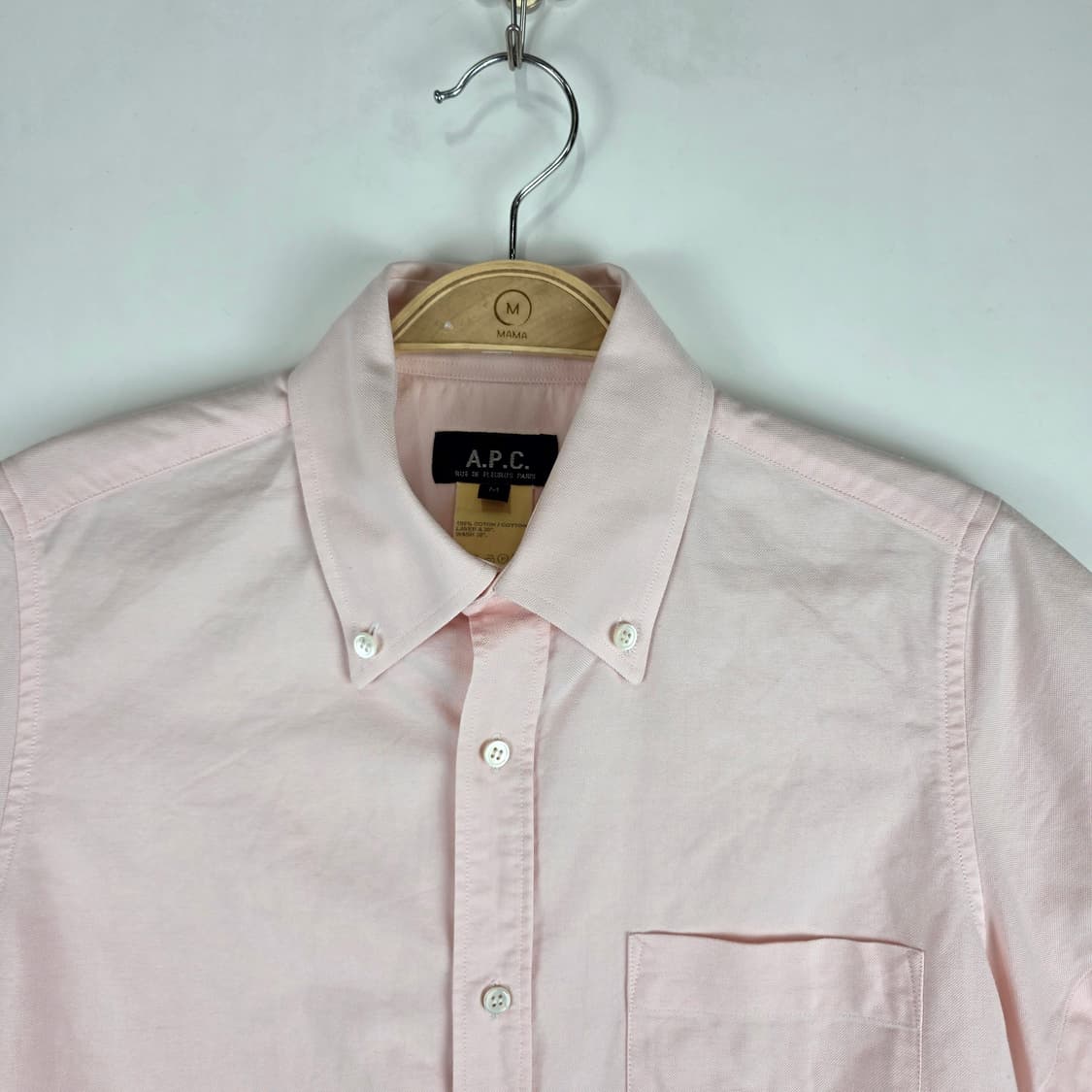 A.P.C 핑크 코튼 셔츠 상품이미지2