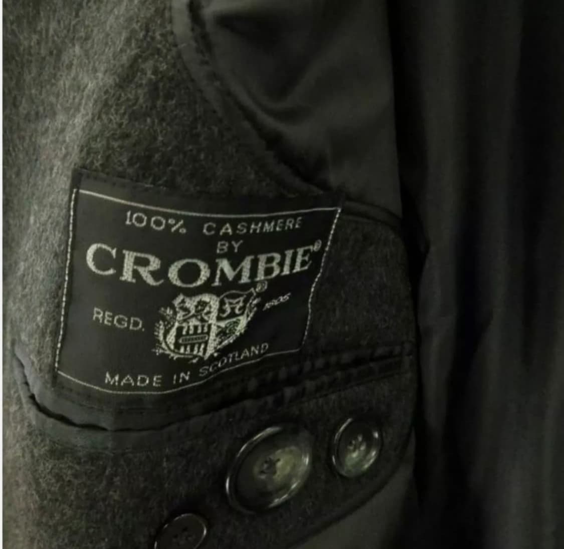 Crombie 캐시미어100% 더블롱코트 xl 상품이미지4