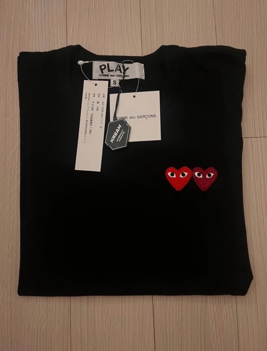 꼼데가르송 더블와펜 반팔티셔츠 W 상품이미지1