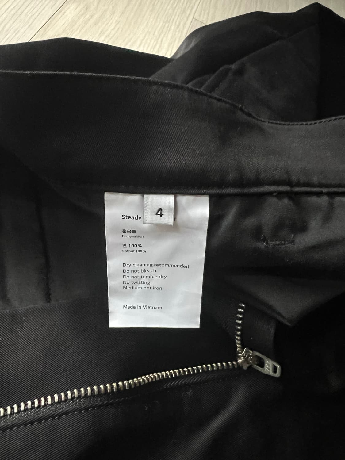 스테디에브리웨어 레귤러 코튼 팬츠 블랙 4사이즈 상품이미지2