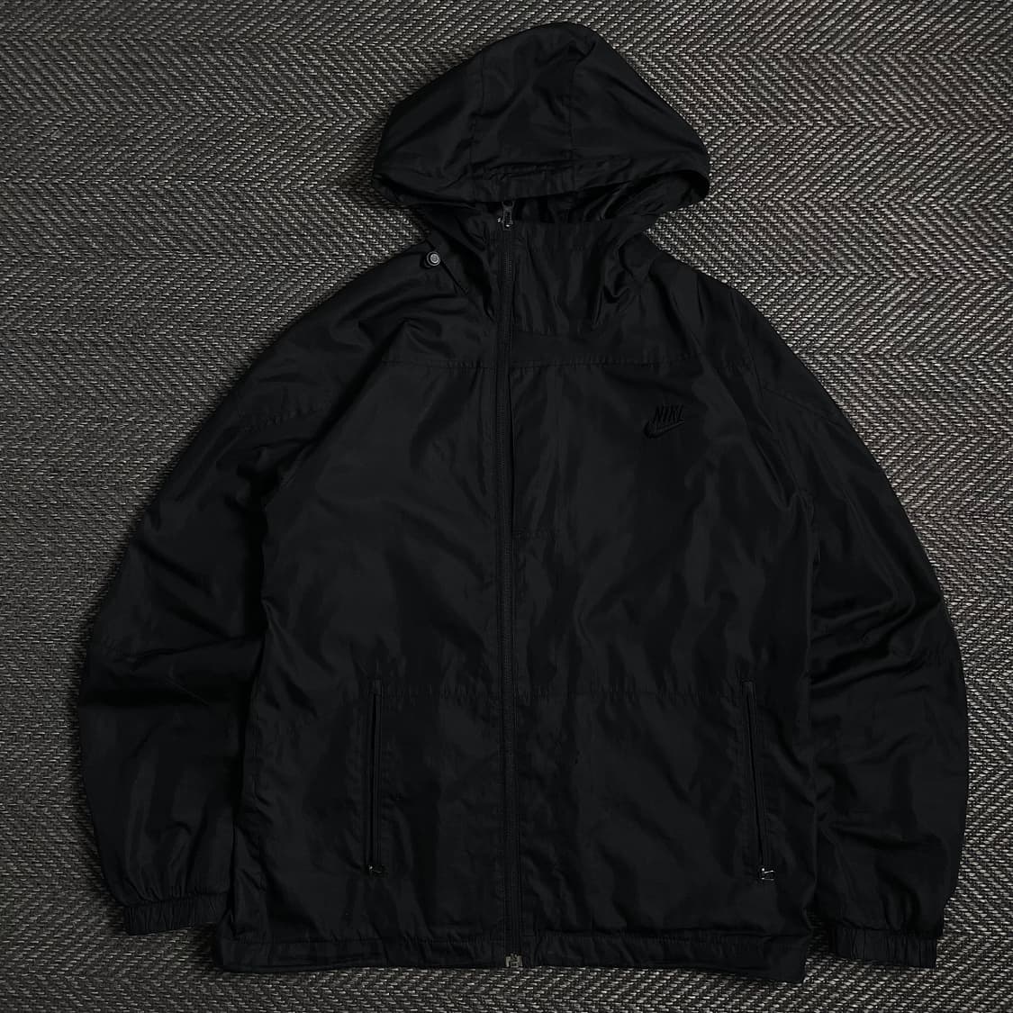 00s 나이키 올드스쿨 블랙 스우시 자수 로고 윈드 바람막이 y 3988 상품이미지2