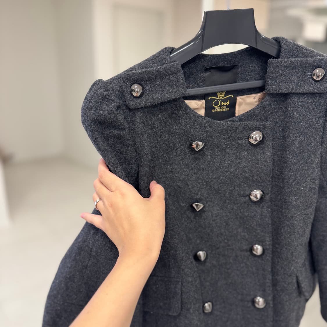 오즈세컨 케이프 울자켓 상품이미지4