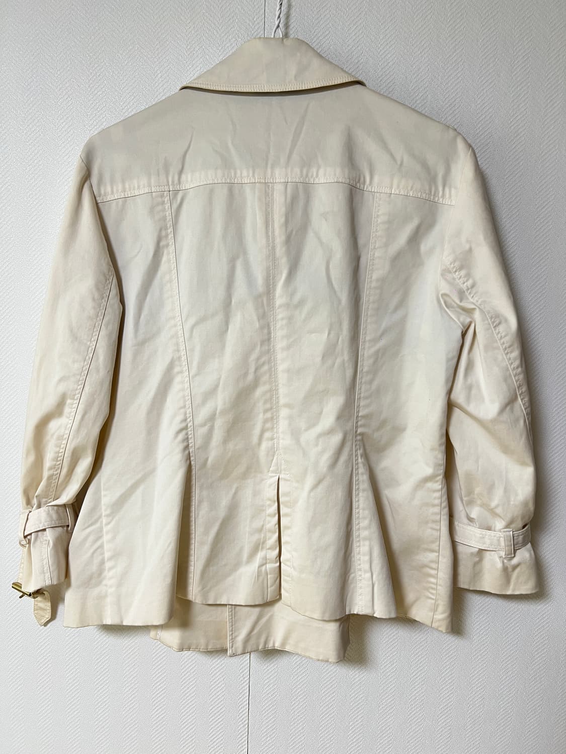 버버리 크롭 개버딘 트렌치 자켓 m 상품이미지6