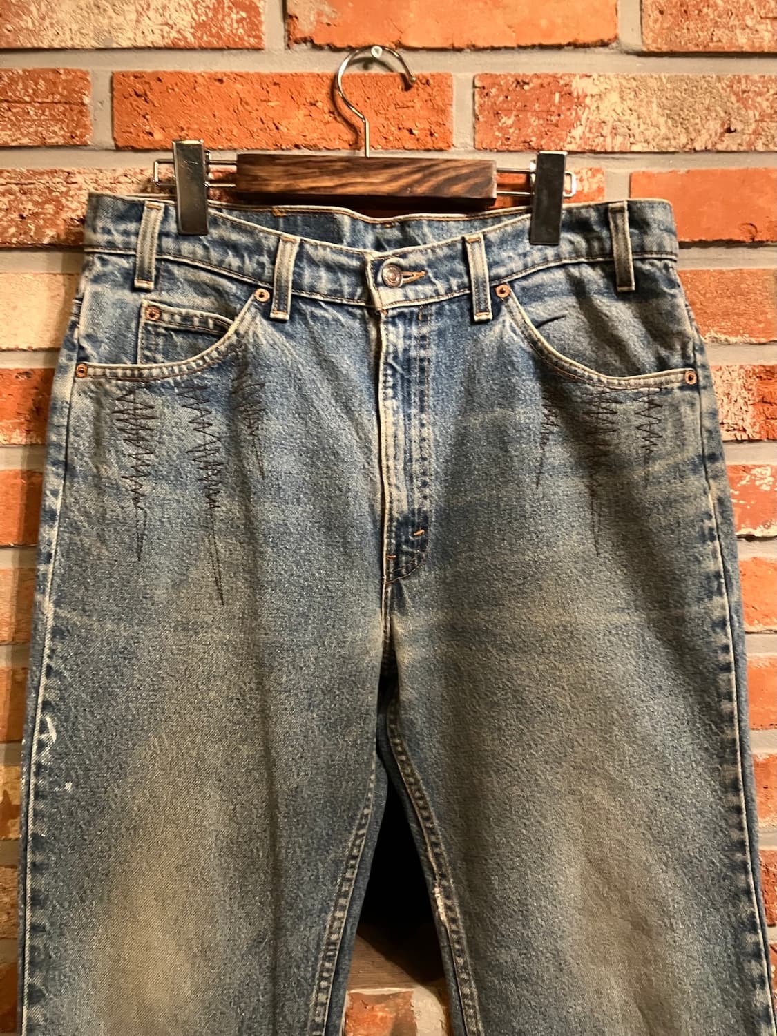 90s USA 빈티지 리바이스 517 오렌지탭 부츠컷 데님 팬츠 상품이미지3