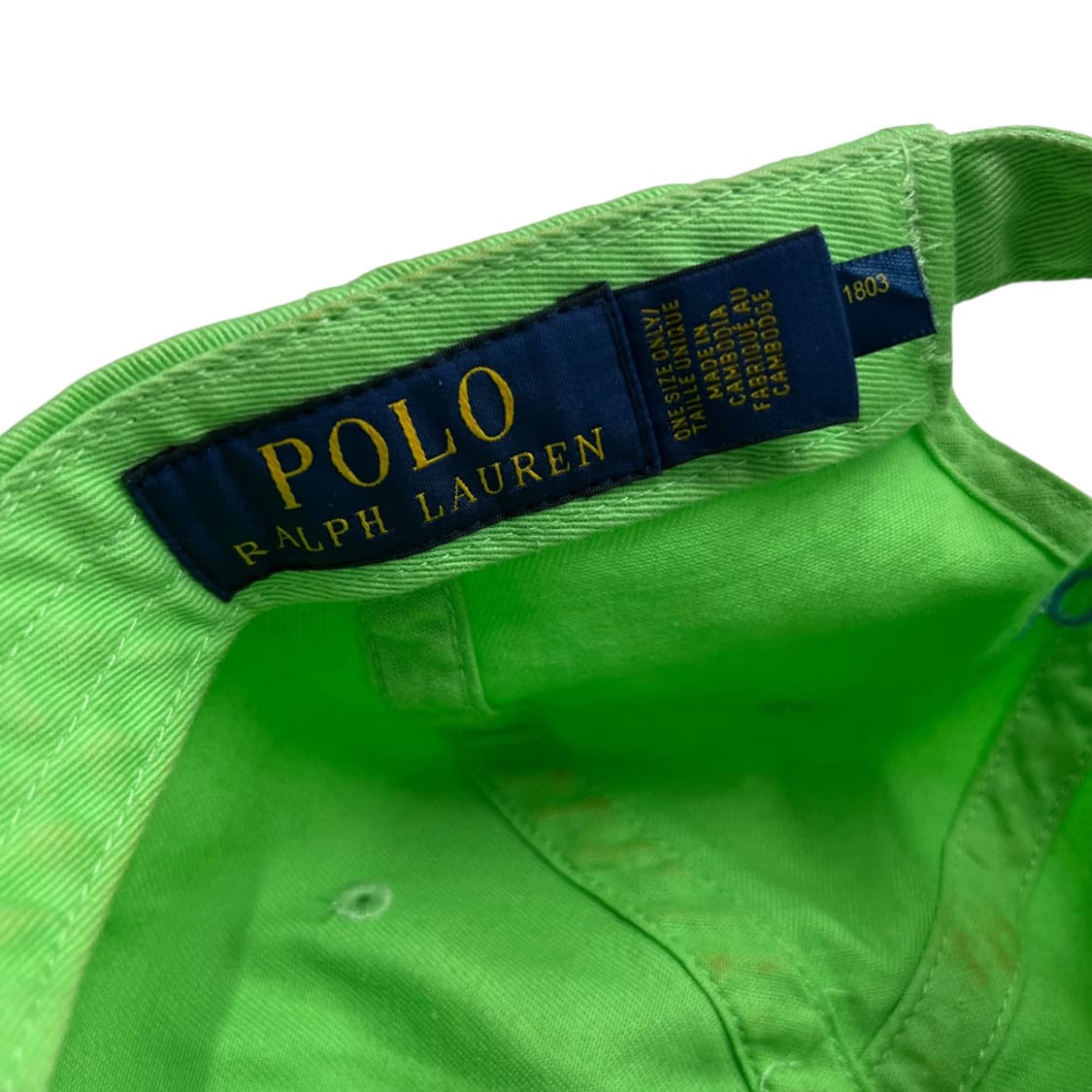 폴로 랄프로렌 스카이블루포니 그린 볼캡 상품이미지9