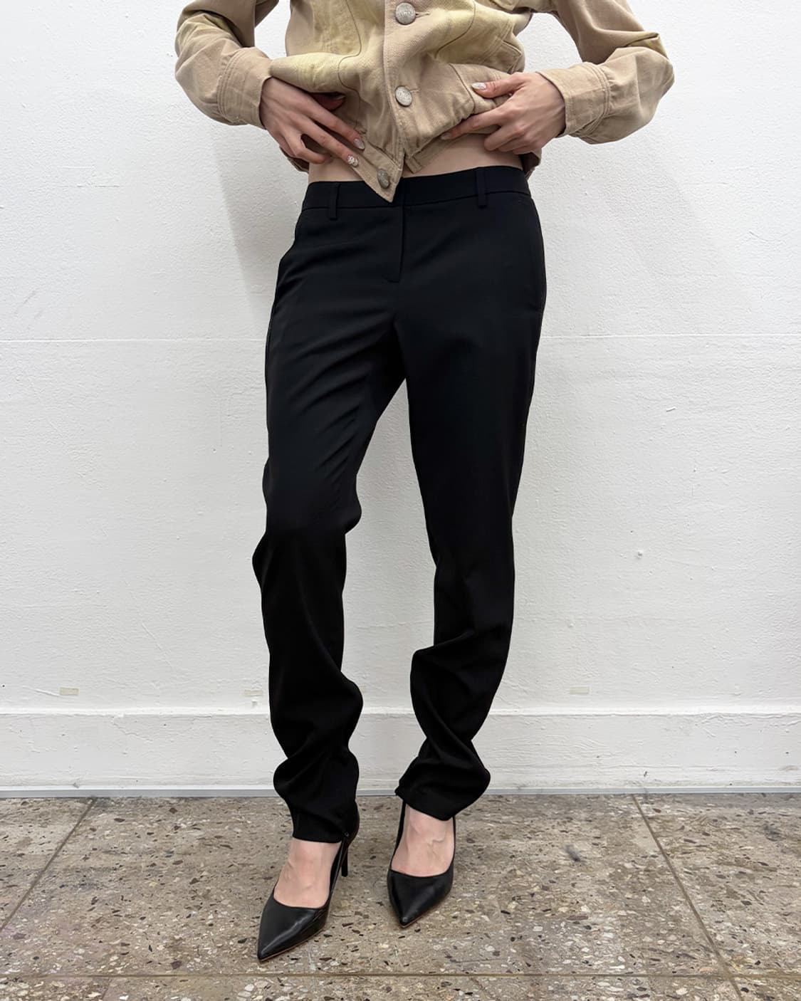 띠어리 사이드 지퍼 트라우저 상품이미지1