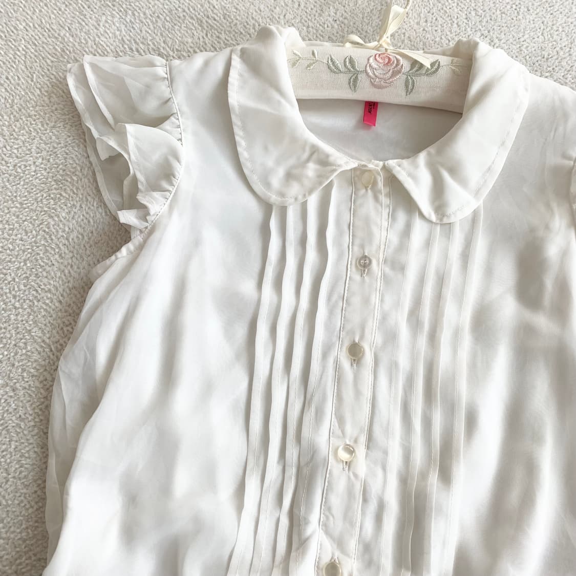 오네갸루 ♥ 쉬폰 프릴 점프슈트 상품이미지2