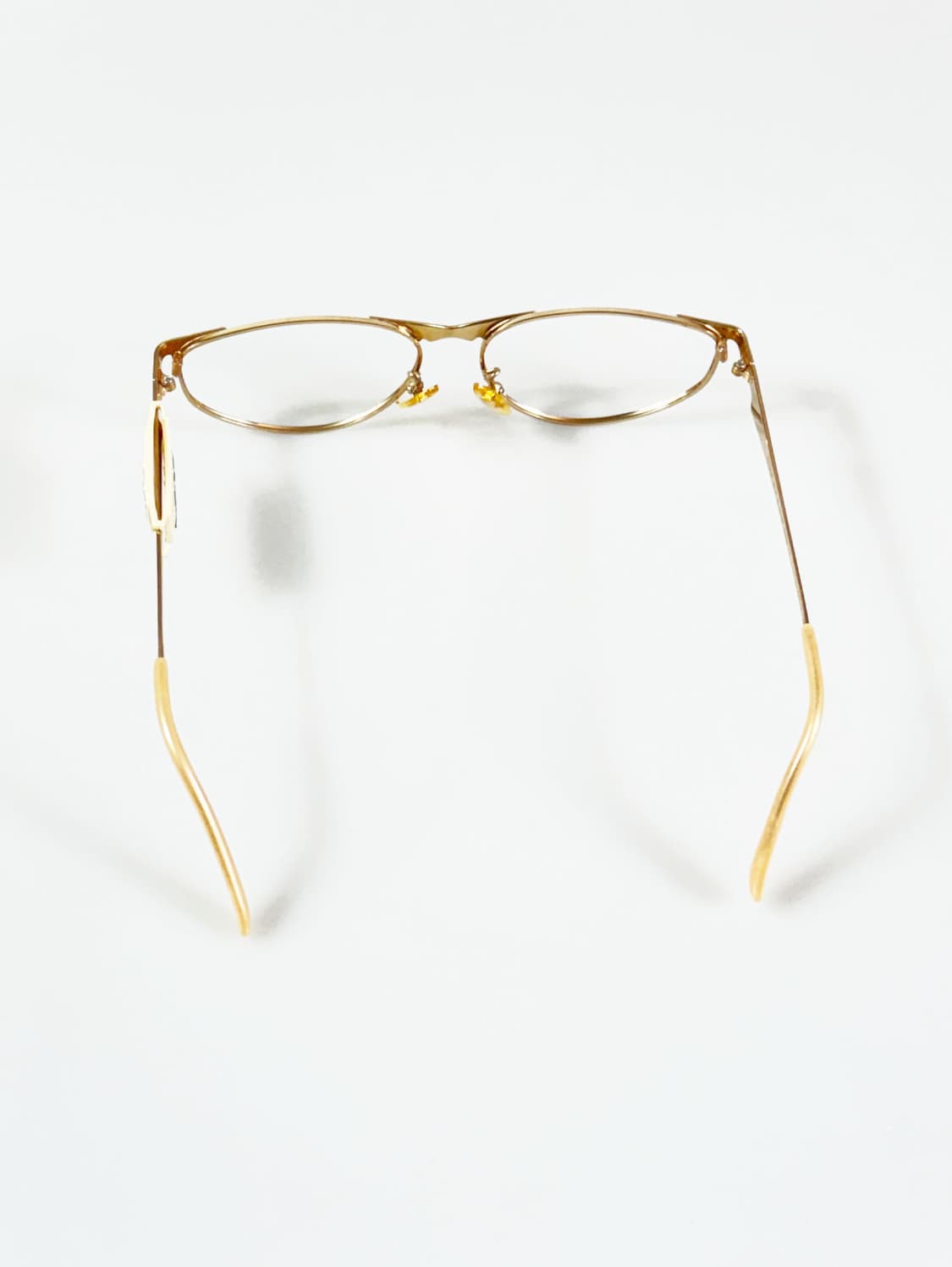90s P.S.C FASHION 골드 메탈 슬림 스퀘어 빈티지 안경 상품이미지5