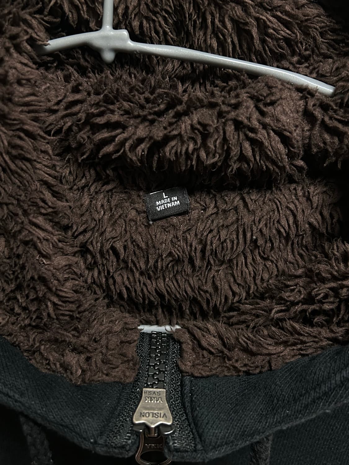 유니클로 보아털 후드집업 L 블랙 상품이미지2