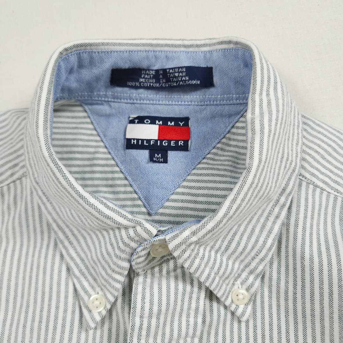 L(100) 타미 힐피거 옥스포드 스트라이프셔츠 상품이미지4