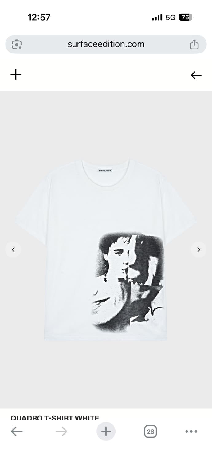 서피스에디션 QUADRO T-SHIRT WHITE M 상품이미지2