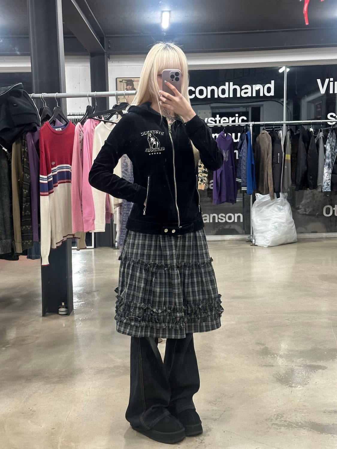 히스테릭 글래머 벨벳 자켓 상품이미지1