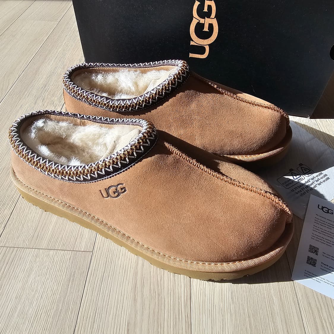 270 US9 새제품) 어그 타스만 체스트넛 남성 방한 뮬 클로그 슬리퍼 상품이미지2