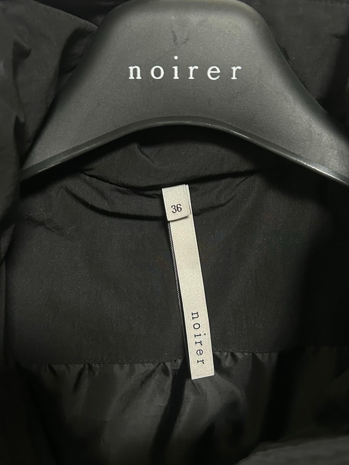 노이어 포 우먼 크롭 레이어드 푸퍼 자켓 (블랙) 36사이즈 상품이미지9