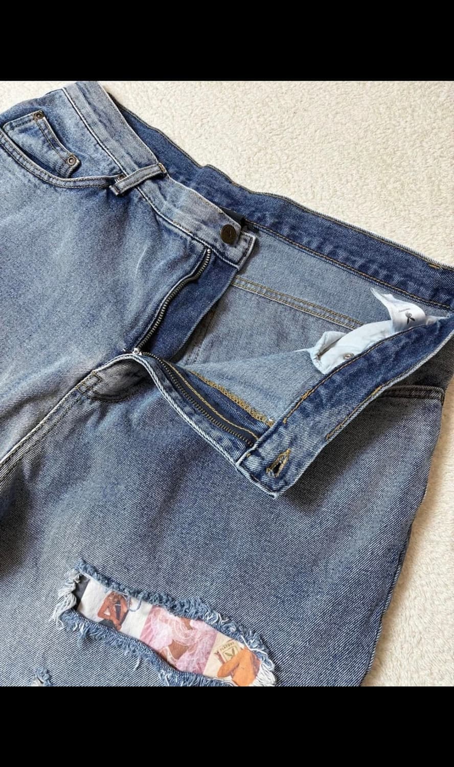 위켄더스 x 플레이보이 24ss 커버 데님 팬츠 PN7006 상품이미지4