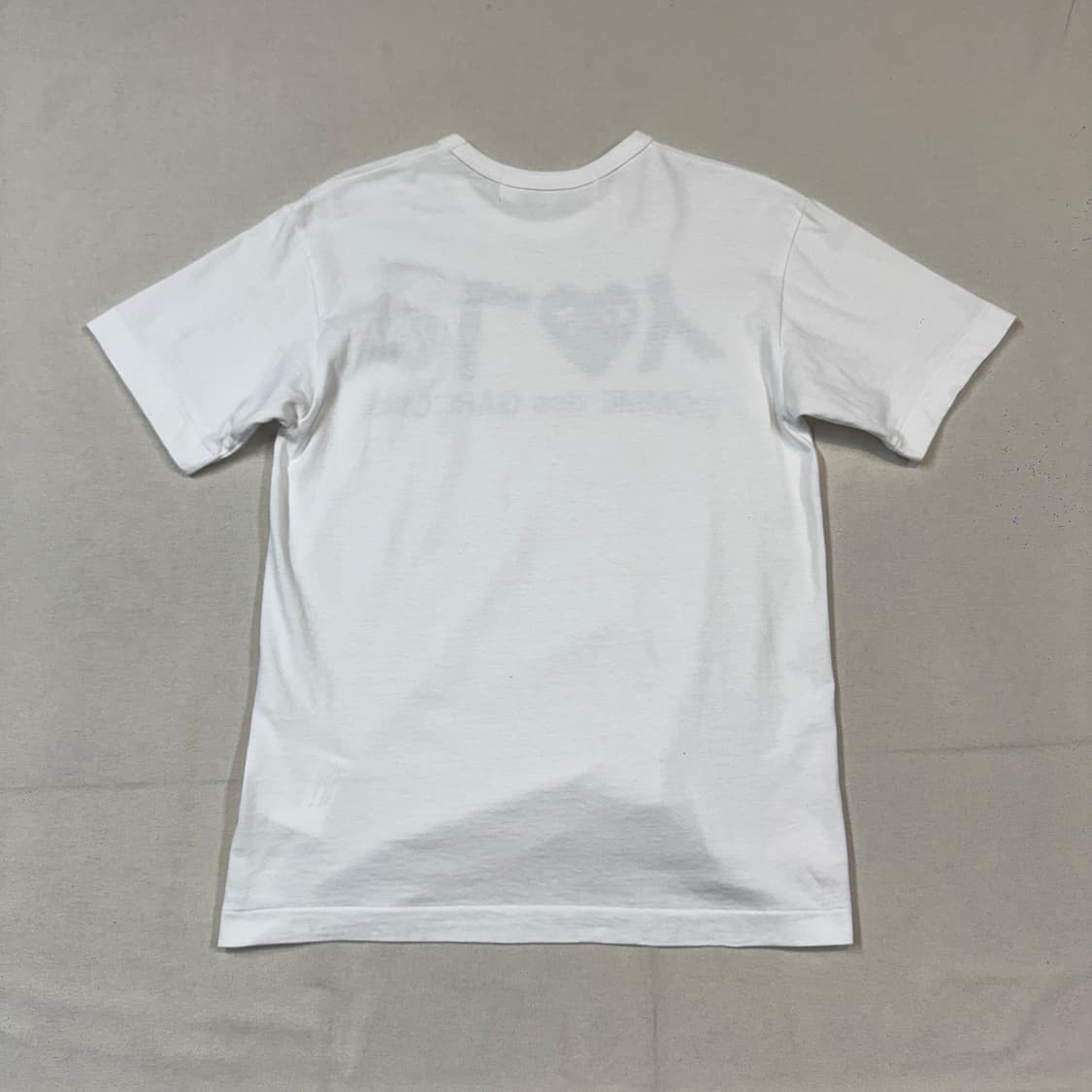 M) 꼼데가르송 플레이 숏 슬리브 반팔 티셔츠 정품 상품이미지5