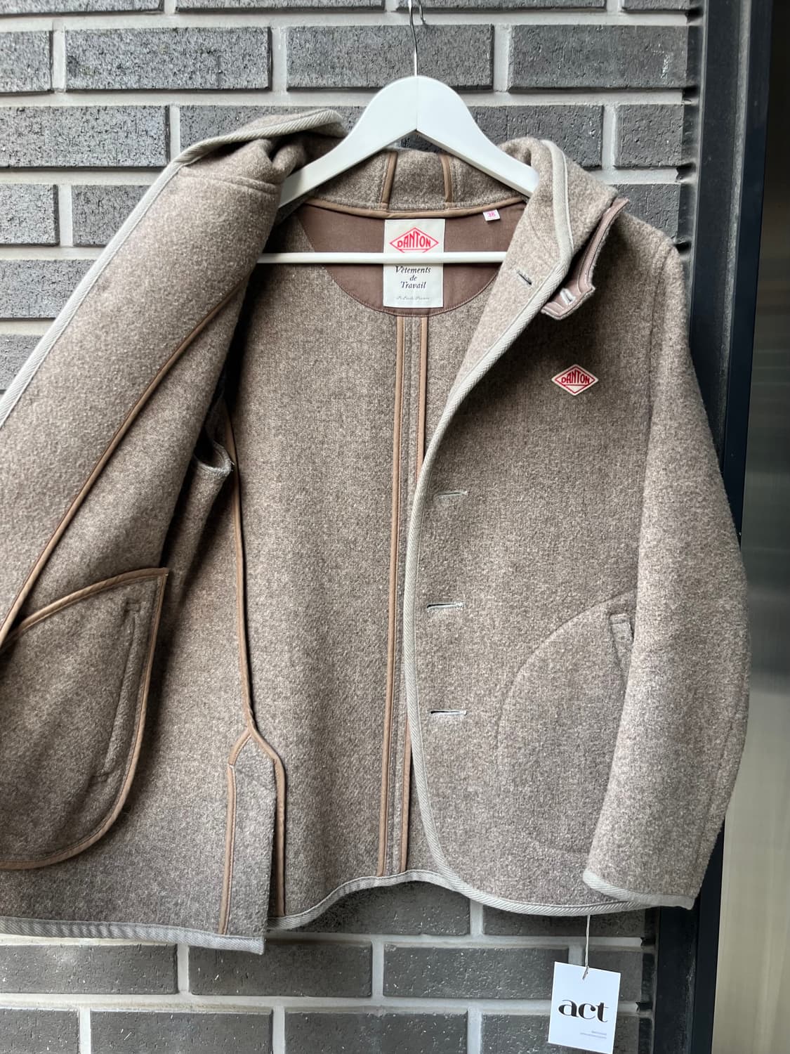 단톤 울 코트 라이트브라운 38 상품이미지9