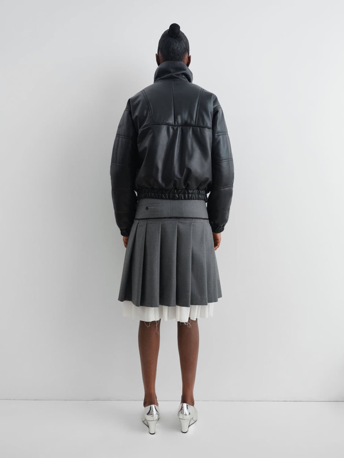 [XS]기마구아스 Tailored 레이어드 미디 스커트 상품이미지8