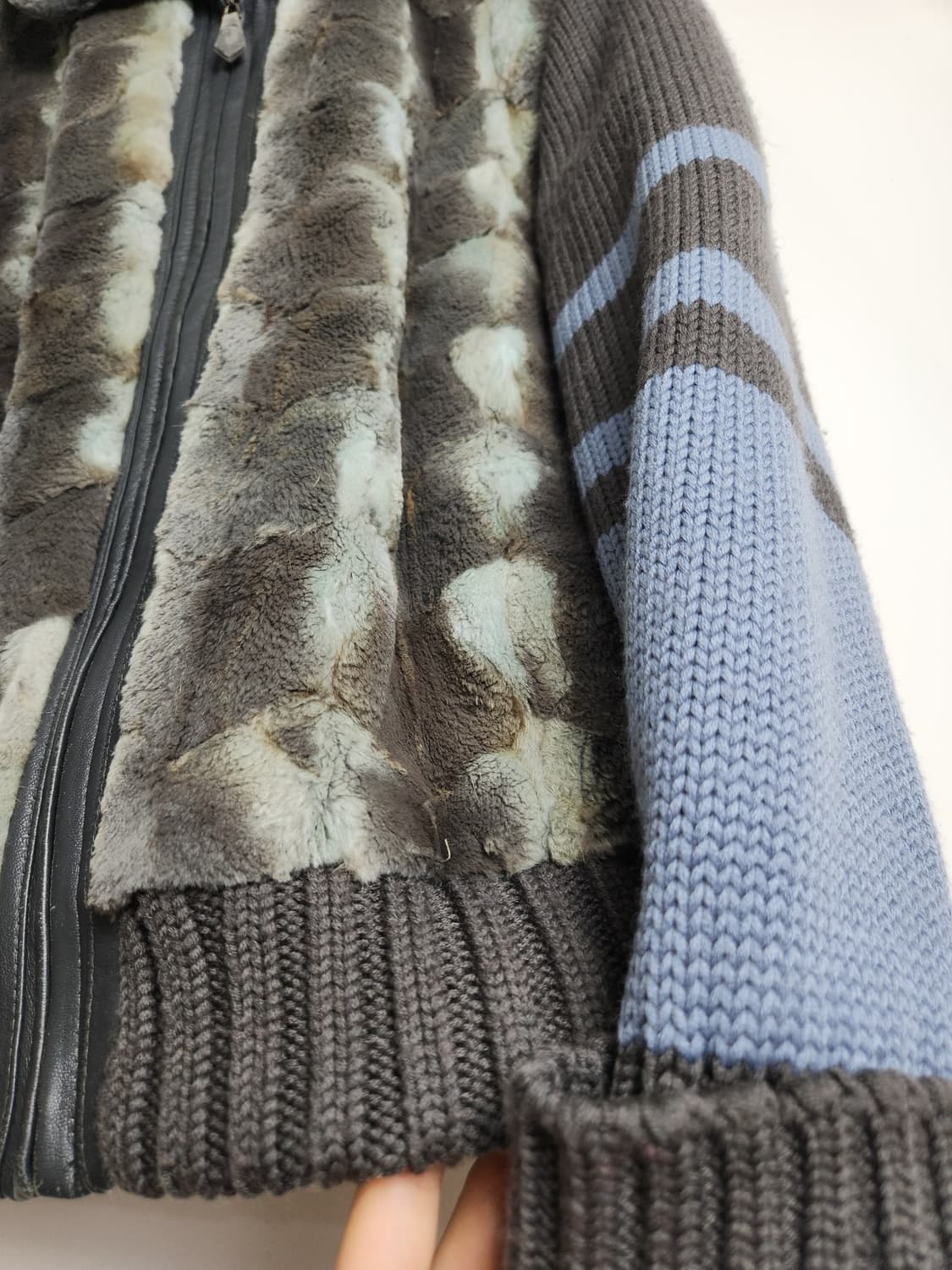 퍼•니트 집업 자켓 상품이미지8