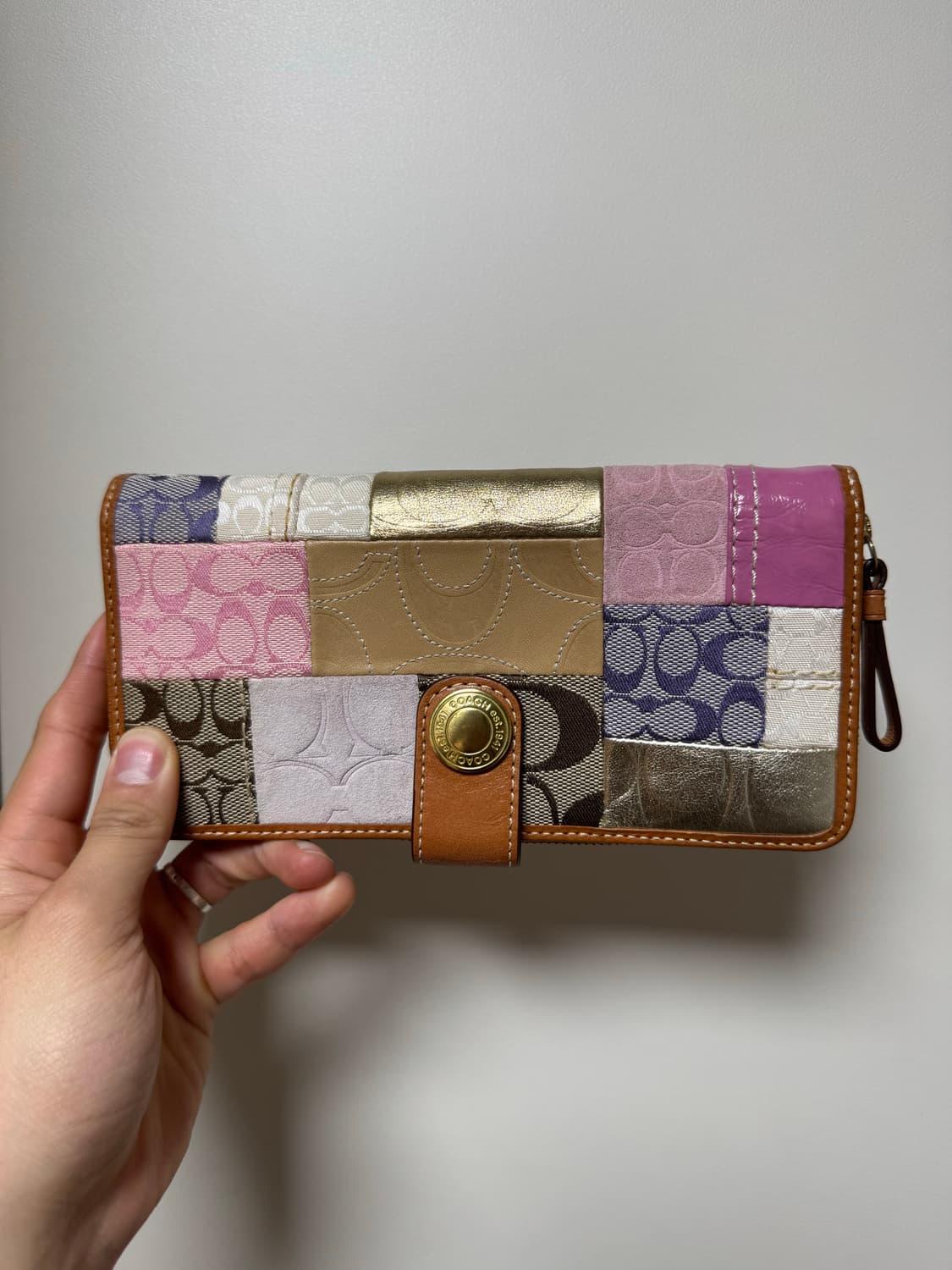 코치 패치워크 장지갑 상품이미지1