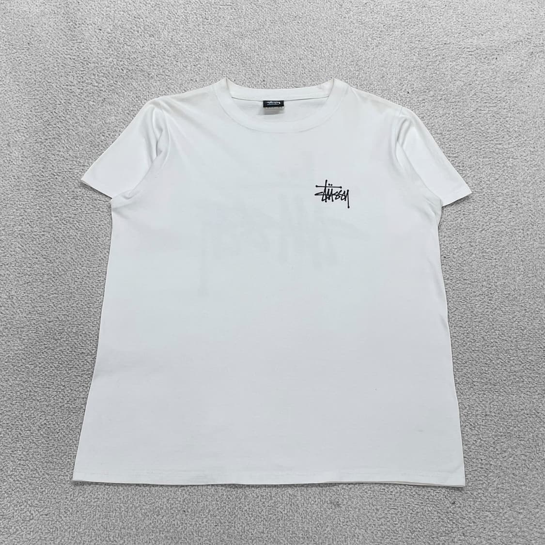 스투시 Stussy 베이직 로고 반팔티 화이트 상품이미지2