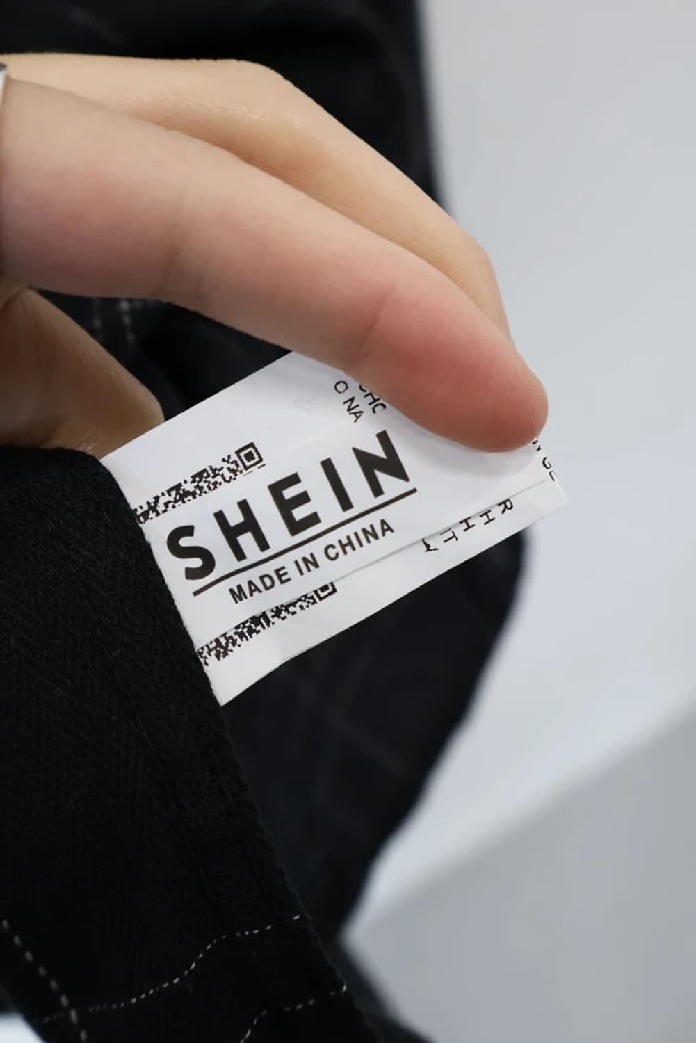 SHEIN Black Check Hooded Shirt 상품이미지6