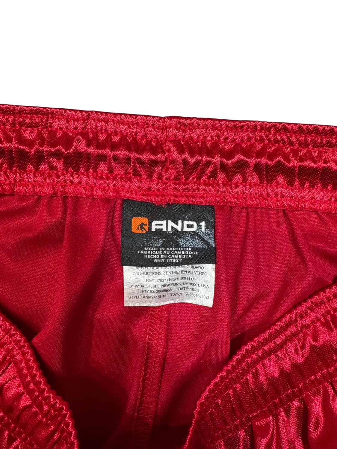 앤드원 AND1 새틴 농구 팬츠 (M)   상품이미지4