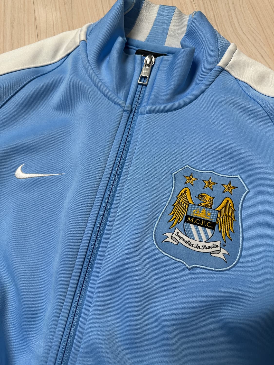 [S] 나이키 맨시티 스카이블루 트랙탑 저지 져지집업 상품이미지1