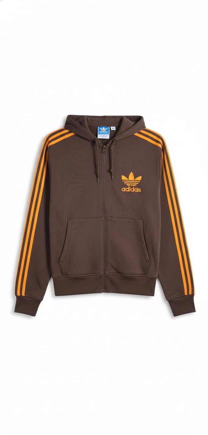 @Adidas 최희귀 대대장급 브라운 후드 트랙 집업 급처! 상품이미지1