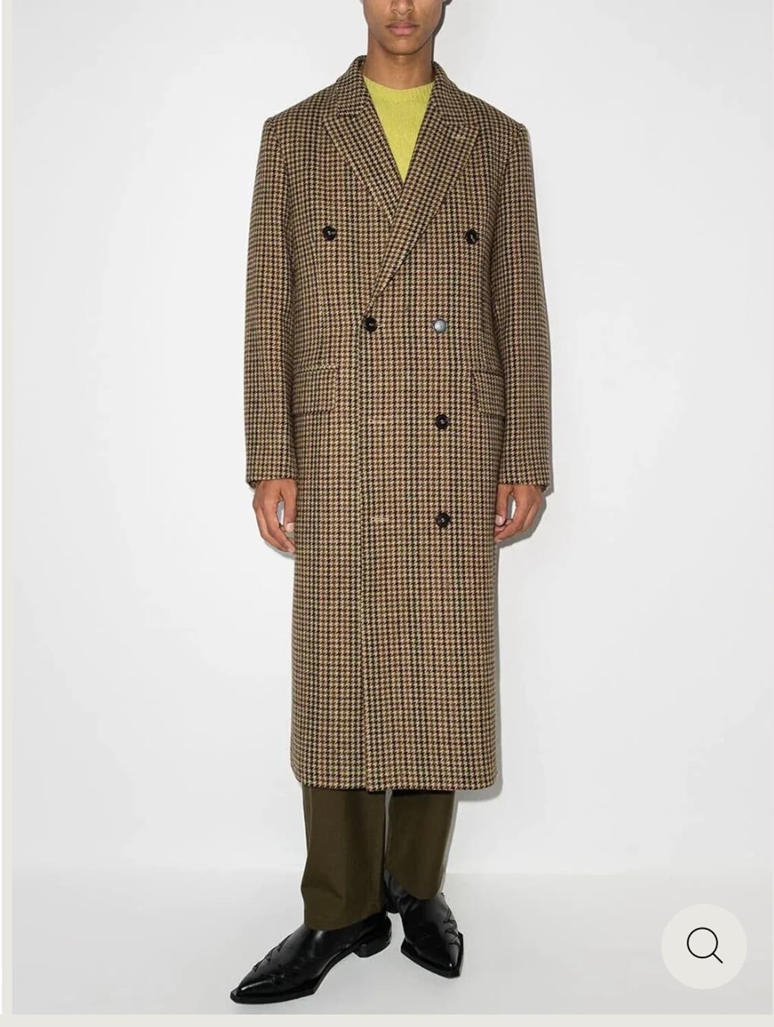 선플라워 / 하운드투스 체크 패턴 코트 / 46 상품이미지1
