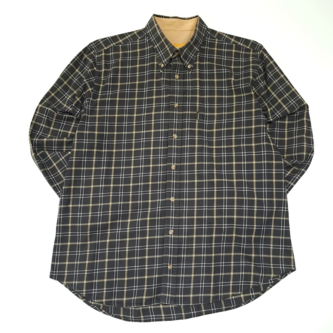 CL408 XL 바버 00s 코튼 클래식 타탄체크 다크브라운 셔츠 남방 상품이미지1