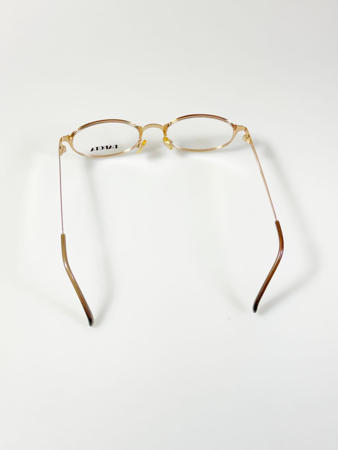 DAKOTA 골드 슬림 오벌 메탈 프레임 빈티지 안경 상품이미지5
