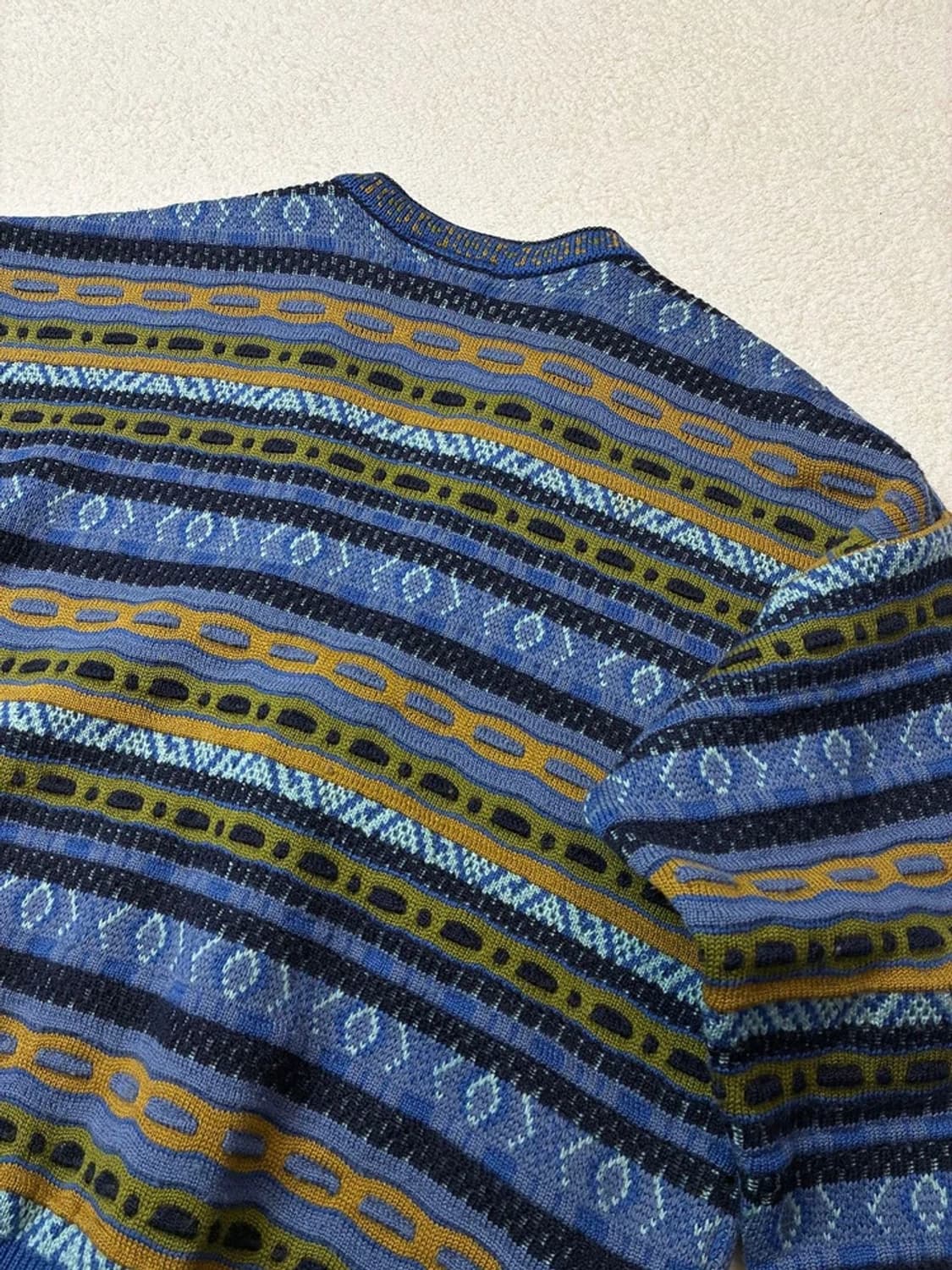 키위 Kiwi 뉴질랜드 3D 에스닉 케이블 울 니트 가디건 PN5930 상품이미지4