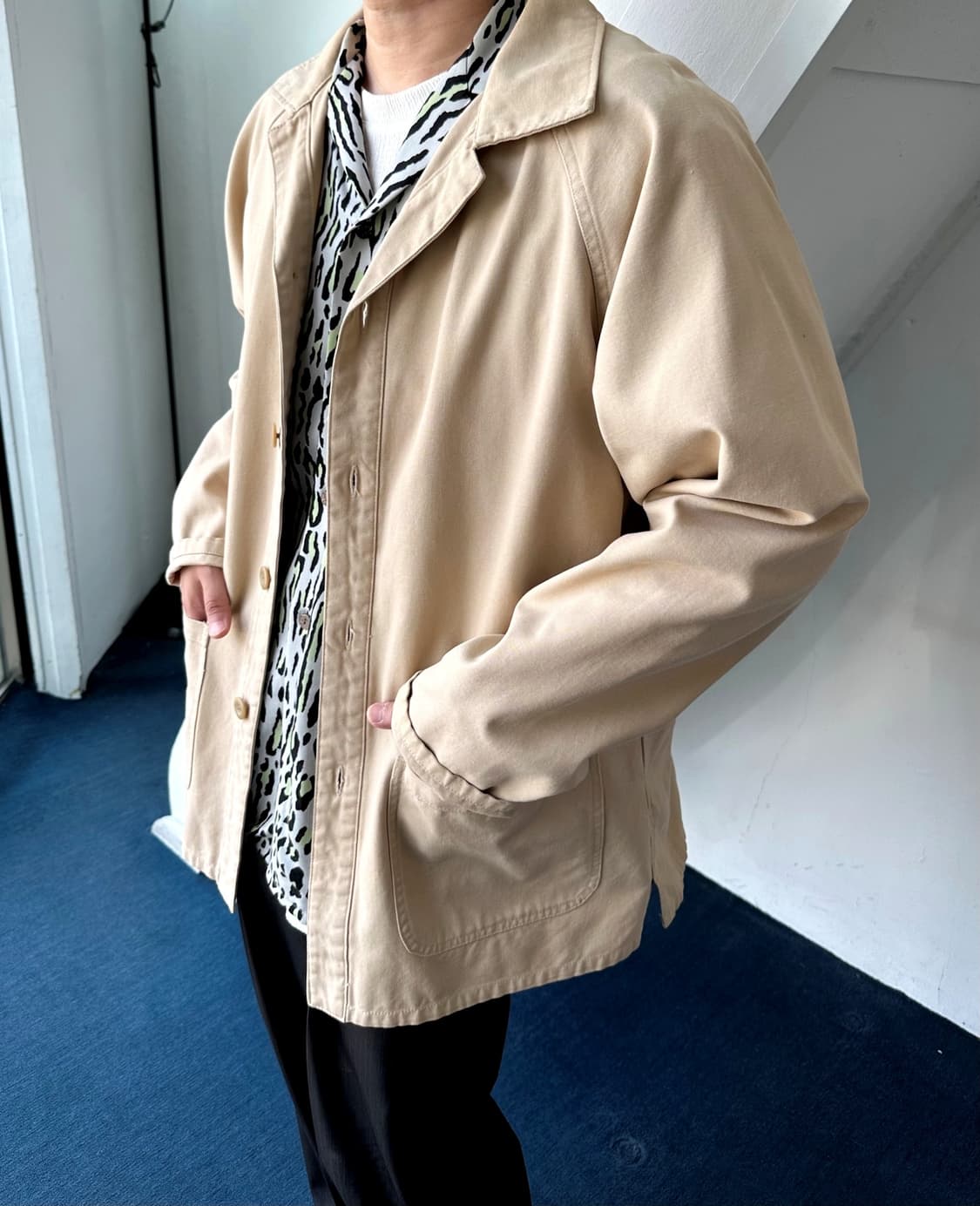 Heavy cotton canvas worker coat 상품이미지5