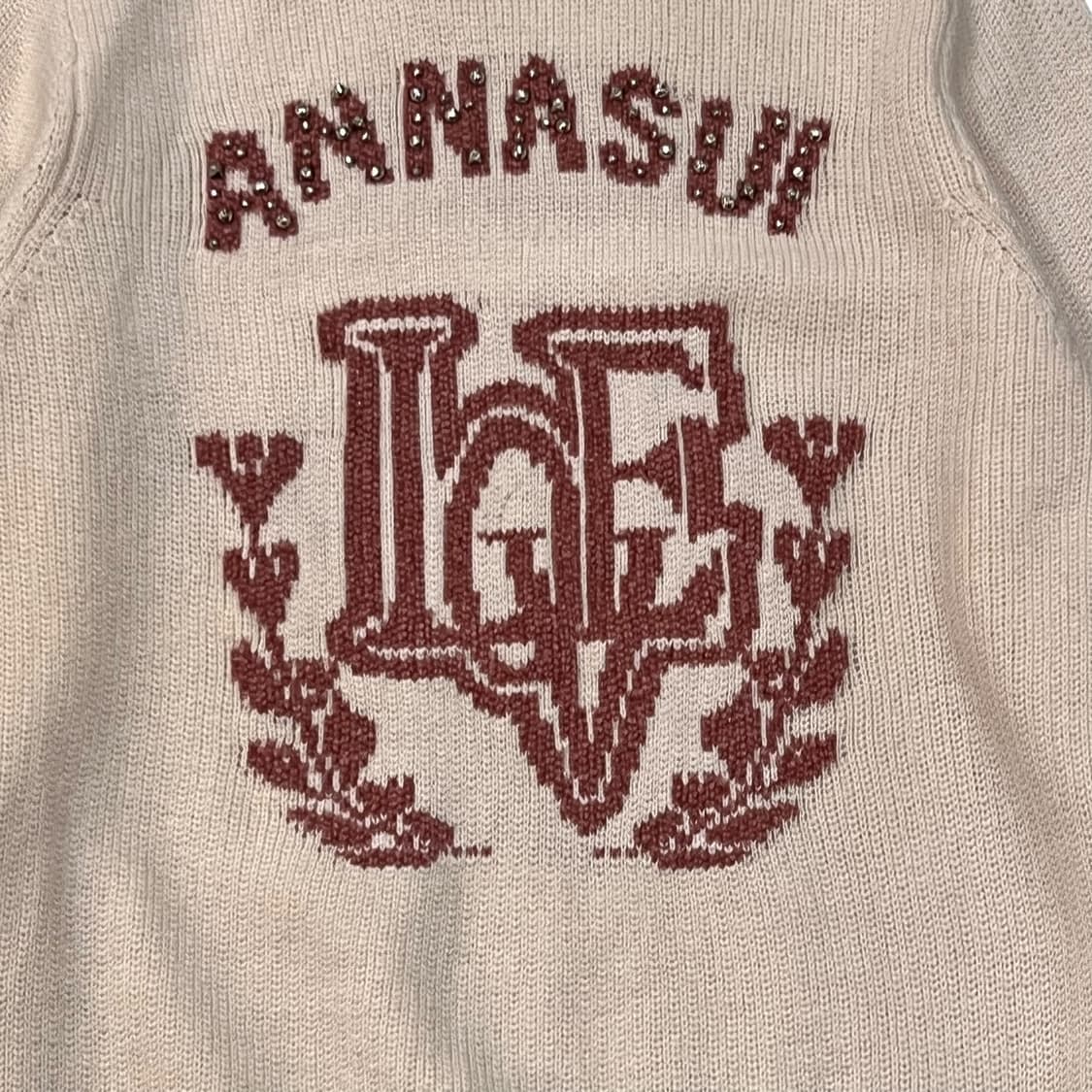  안나수이 큐빅로고 터틀넥 니트 y14120 상품이미지5