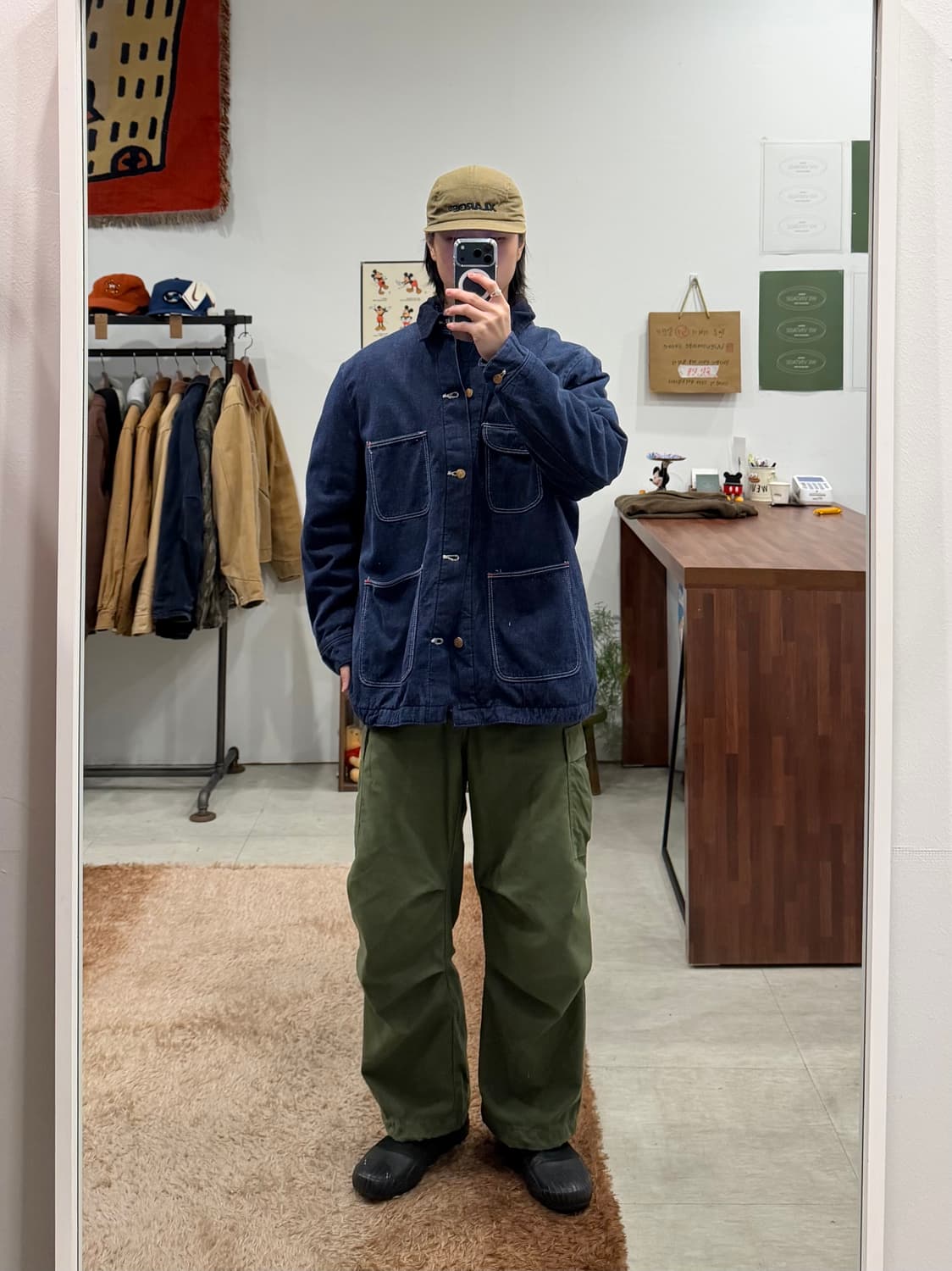 90s Wrangler 랭글러 데님 초어 코트 상품이미지2