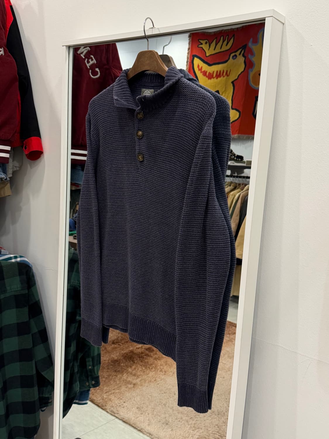 ST. John's Bay 세인트 존스 베이 써멀 와플 헨리넥 니트 상품이미지1