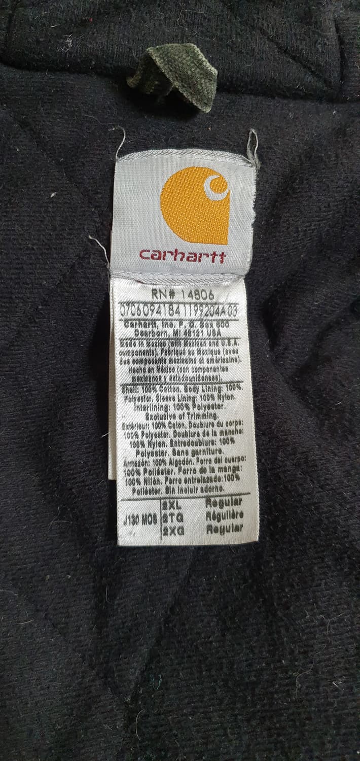 칼하트 j130 MOS 샌드스톤 액티브 자켓 2xl 상품이미지8