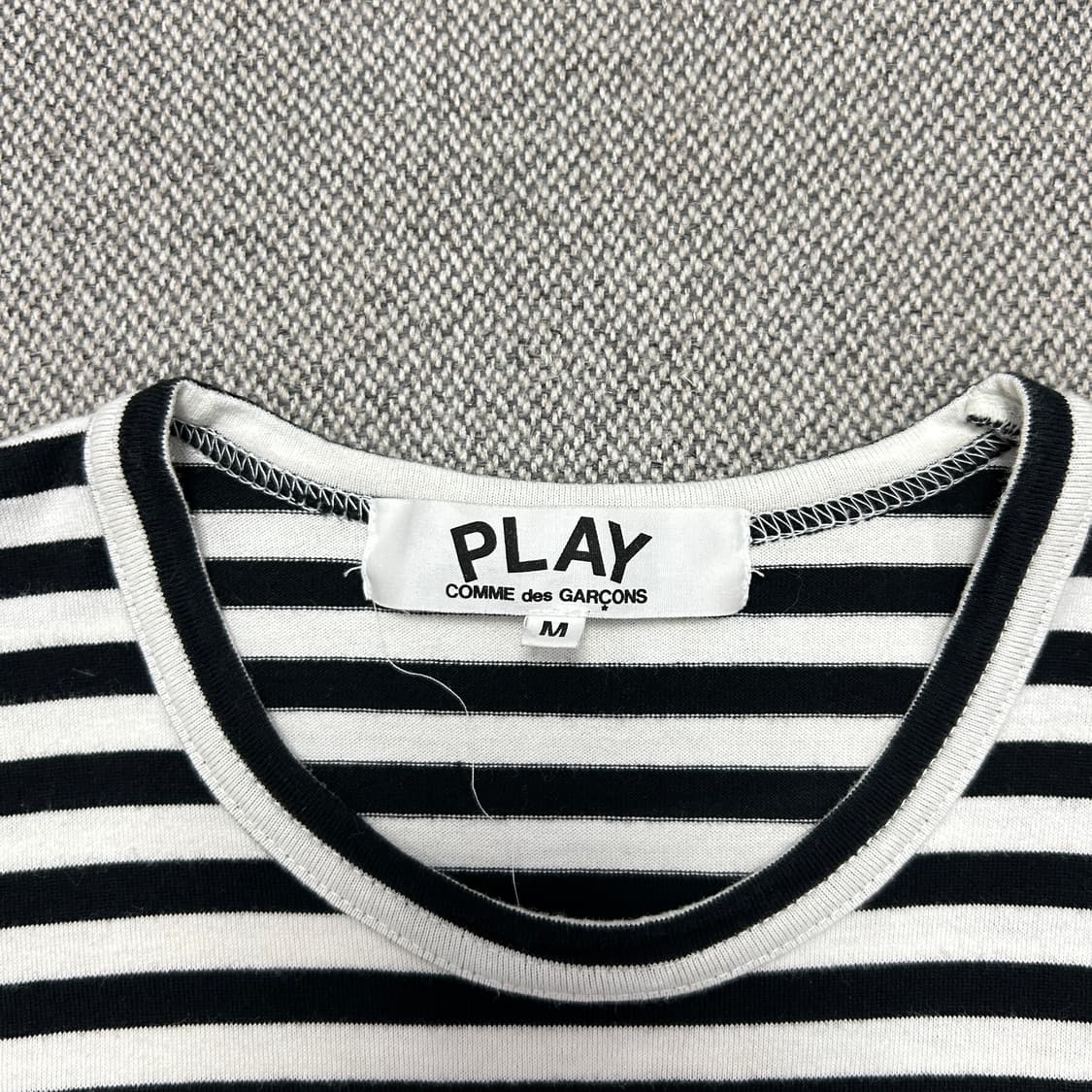 꼼데가르송 우먼스 스트라이프 보더티(M) 상품이미지2