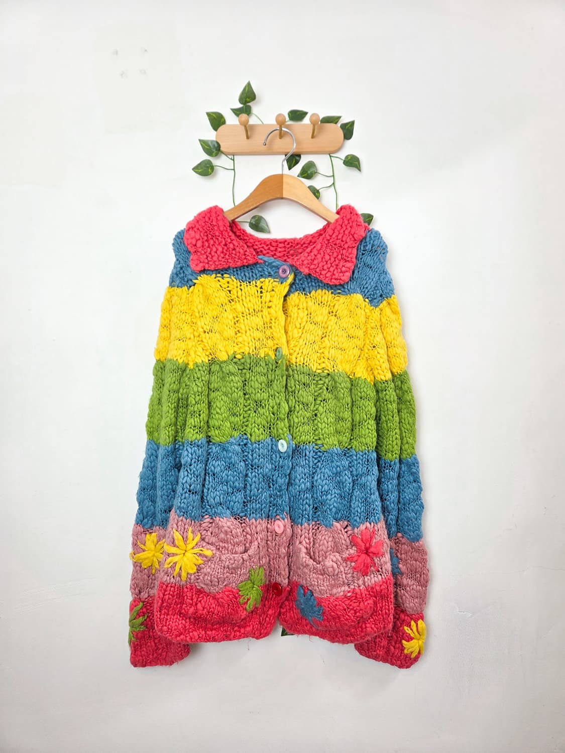 무지개떡 가디건 상품이미지1