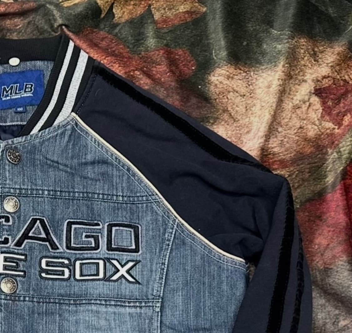 MLB 빈티지 시카고 화이트삭스 베이스볼데님자켓 100 상품이미지2