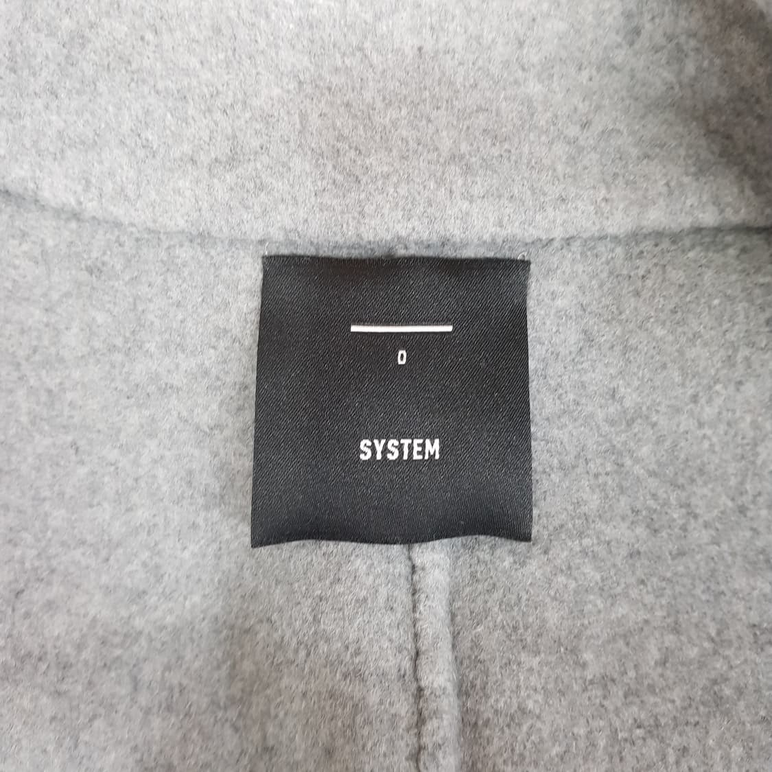 한섬 SYSTEM 울 캐시미어 블렌드  롱 코트 82-94-160사이즈 상품이미지6