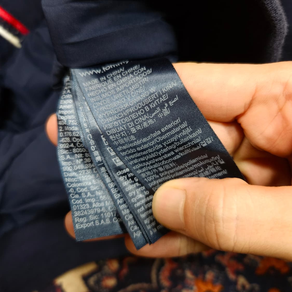 타미힐피거 아메리칸 오리지널 컬러블럭 점퍼 L size 상품이미지6