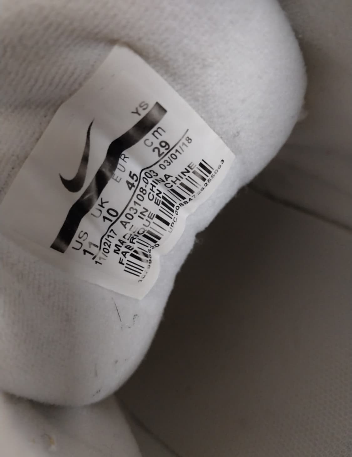 남성 나이키 M2K 테크노 화이트 운동화 (290) 상품이미지9