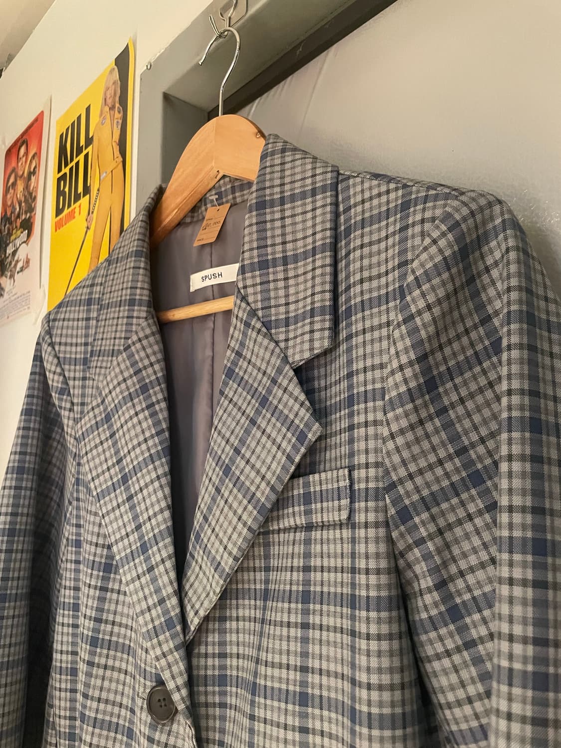 spush 체크 블레이저 자켓 상품이미지2