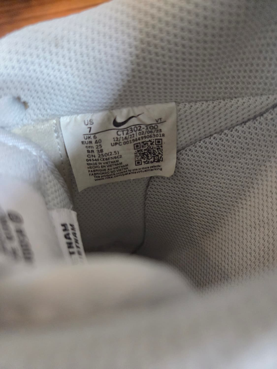 나이키 에어포스 07 로우 흰검 250 상품이미지6