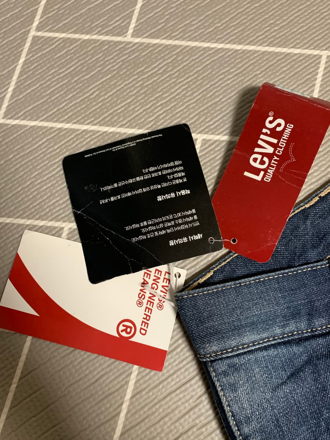 리바이스 로우라이즈 부추컷 워싱 데님 상품이미지6